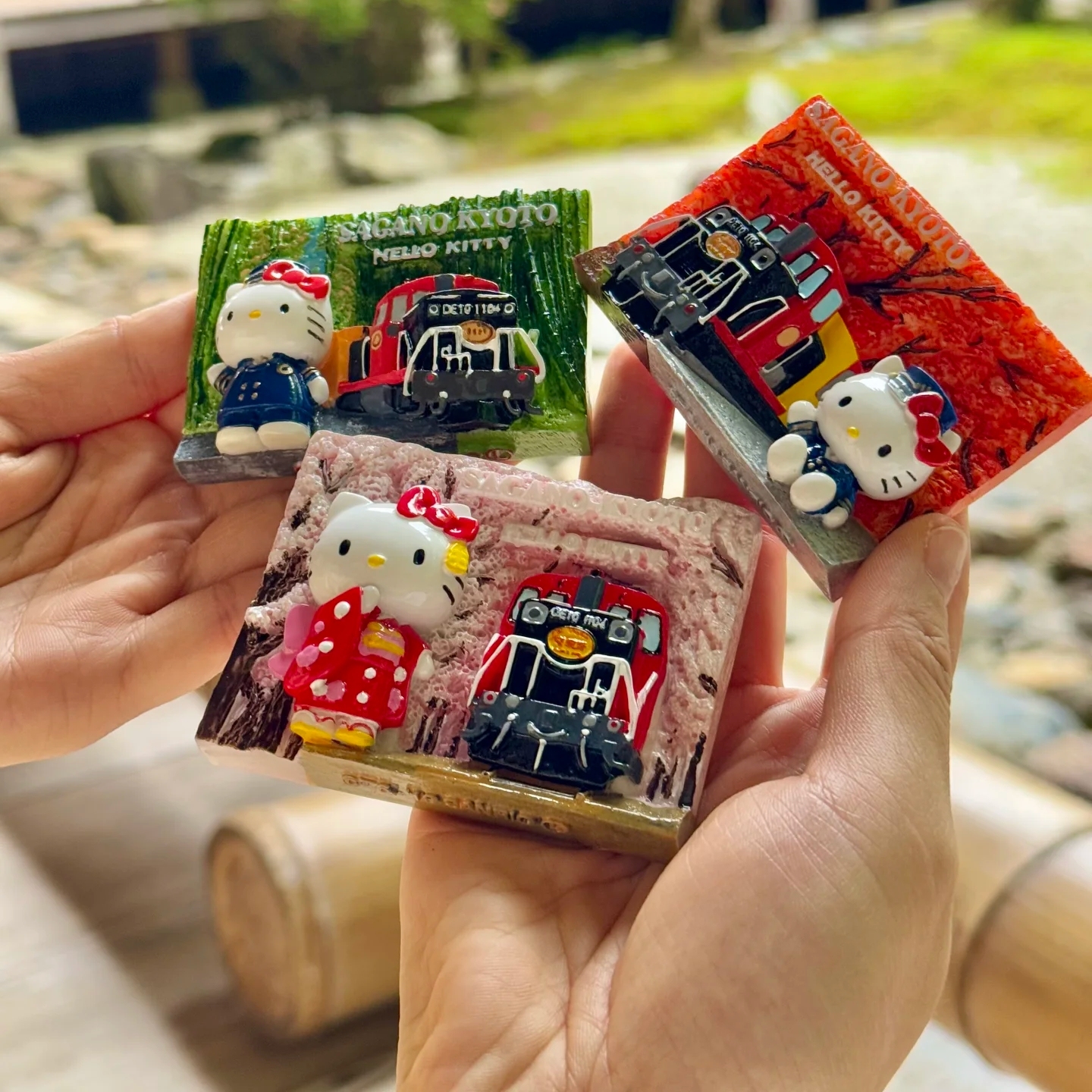 hellokitty猫文创京都小火车