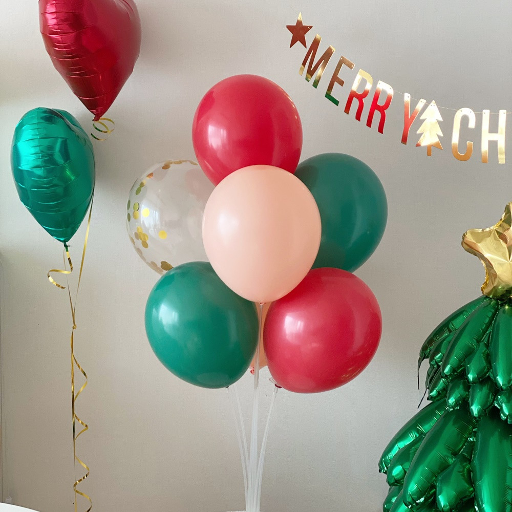 Christmas Table Stand Balloon Decoration 圣诞节气球支架桌飘