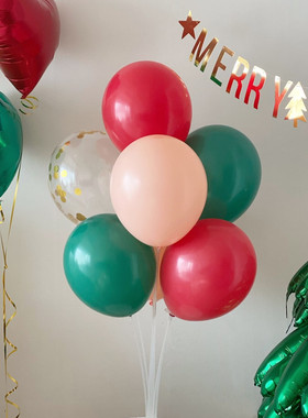 Christmas Table Stand Balloon Decoration 圣诞节气球支架桌飘