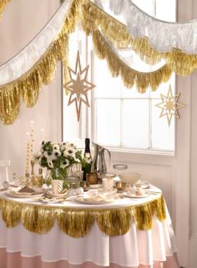 ins风三八38女神妇女节商场氛围波浪雨丝帘拉花布置装饰