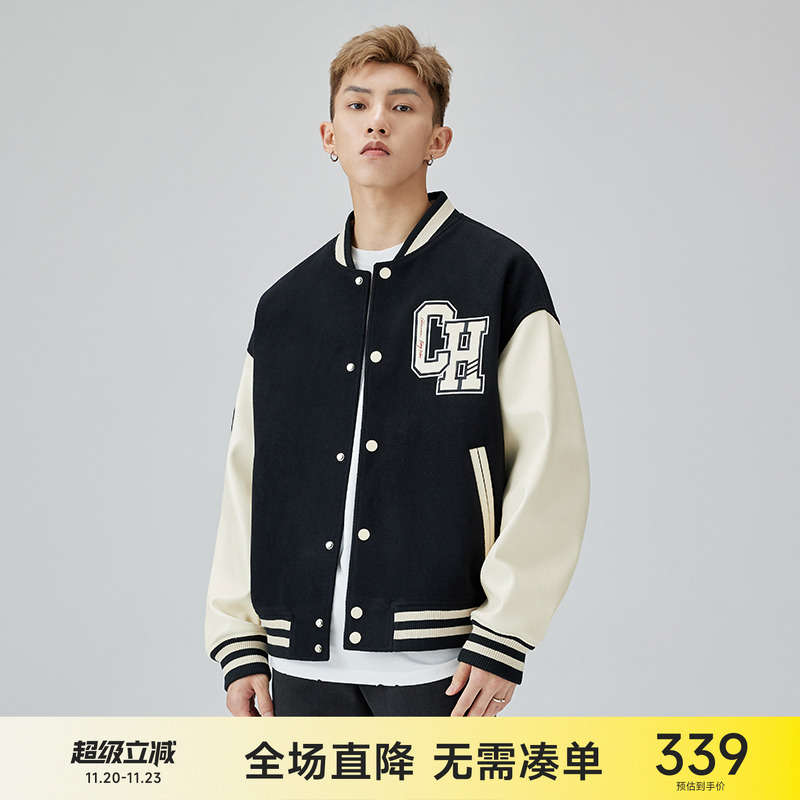 CH徽章夹克外套棒球服