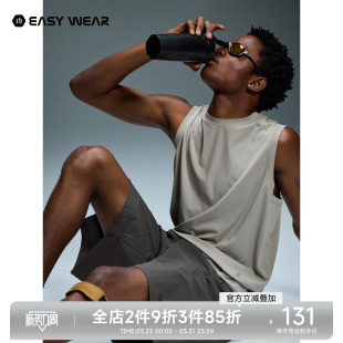 透气坎肩户外休闲运动健身男生背心 美式 CH凉感速干无袖 男t恤夏季