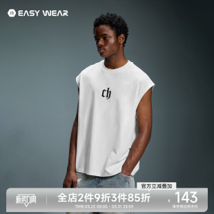 休闲无袖 男士 T恤 健身运动坎肩美式 CH品牌logo刺绣凉感背心男夏季