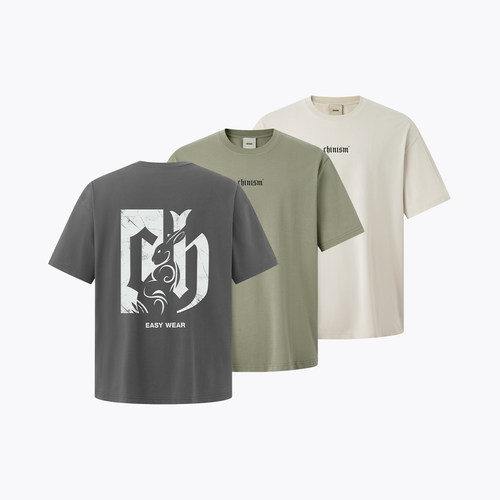 CH兔年限定印花短袖T恤