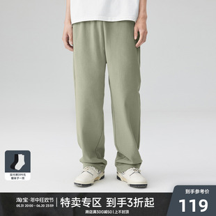 潮牌纯色百搭直筒裤 CHINISM 男美式 CH简约重磅运动卫裤 加绒休闲裤