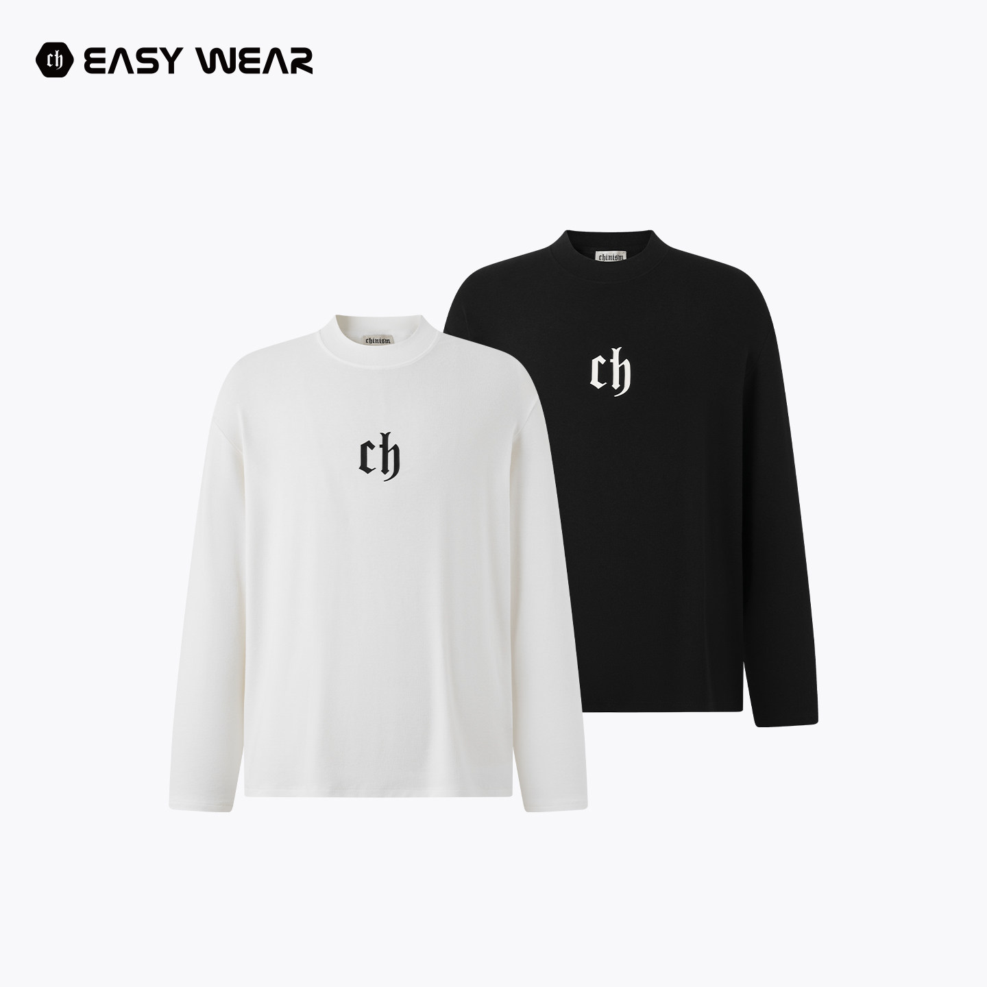 CH丨德绒高弹长袖T恤男秋冬保暖内搭上衣男士立领打底衫,男装,T恤,淘宝优惠券,粉丝福利购,淘宝优惠卷