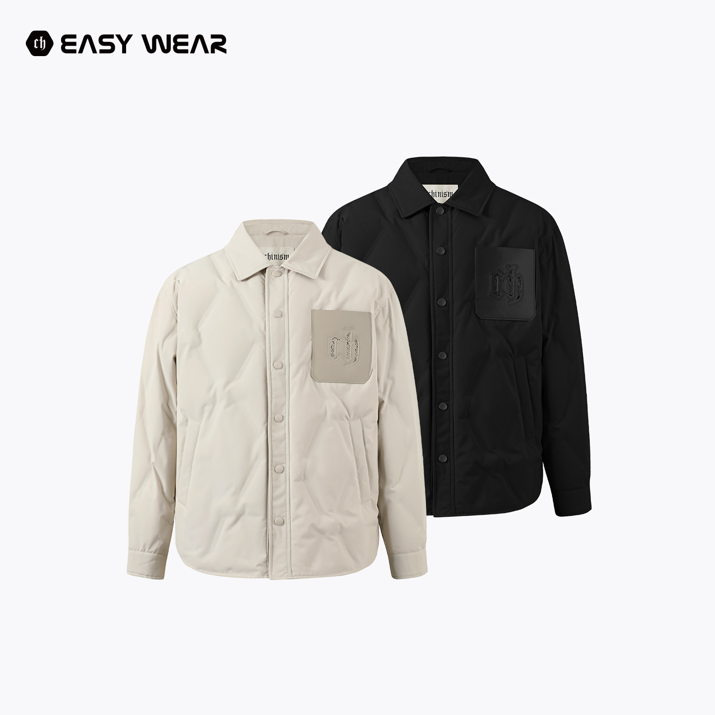 CH丨三防合体版轻薄衬衫羽绒服男秋冬季新款宽松休闲简约通勤外套,男装,羽绒服,淘宝优惠券,粉丝福利购,淘宝优惠卷