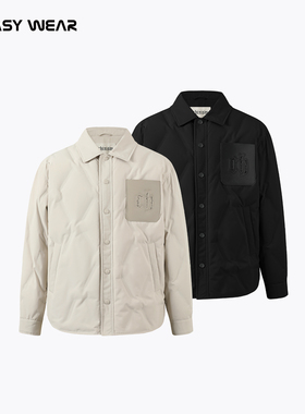 CH丨三防合体版轻薄衬衫羽绒服男秋冬季新款宽松休闲简约通勤外套