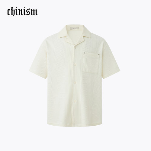 CH潮流男装古巴领短袖衬衫