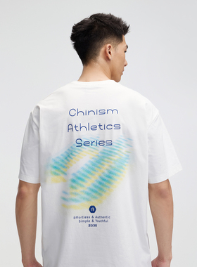 CH凉感吸湿速干短袖T恤男夏季新款抗菌字母印花男生休闲运动半袖