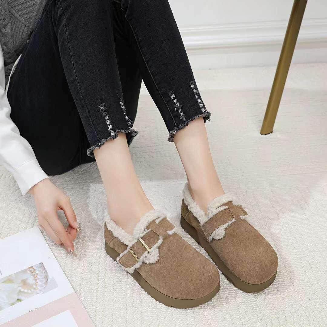 卡帝奥尼软磨砂皮羊毛口休闲棉鞋2024冬款2599028防滑软底雪地靴,女鞋,棉鞋,淘宝优惠券,粉丝福利购,淘宝优惠卷