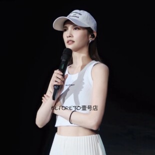 PAZZO代购 杨丞琳同款MIT P40009393休闲刺绣削肩背心坎肩