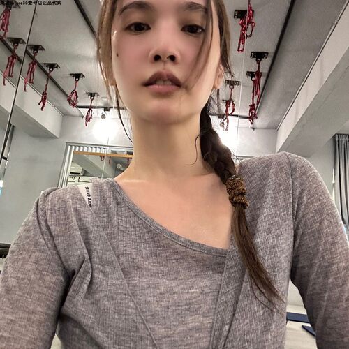 长袖休闲运动薄假两件棉打底T恤