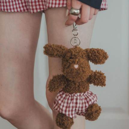 PAZZO正品代购PETS 格纹荷叶澎澎裤玩偶配饰小短裤PA4E00024