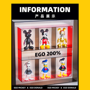 EGO米奇唐老鸭200%系列盲盒米老鼠潮玩手办礼物桌面摆件 现货
