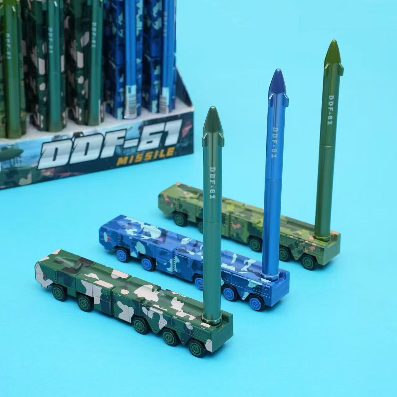 东风61导弹车笔磁吸发射造型礼物