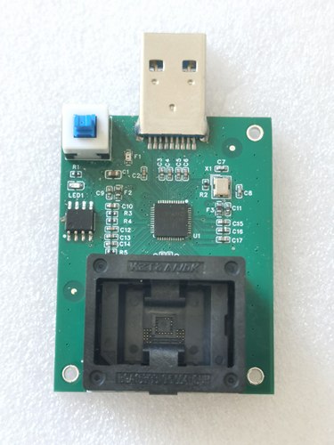 EMMC高速测试座，Bga153转usb3.0，hs400模式，镜像读写测试架
