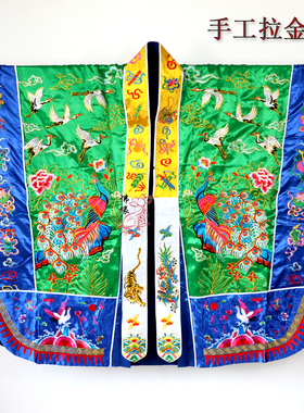 道士服装台湾刺绣双龙拜塔法衣