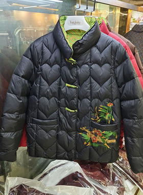 专柜正品馨克丽891新国标90白鸭绒中老年妈妈羽绒服保暖福太太