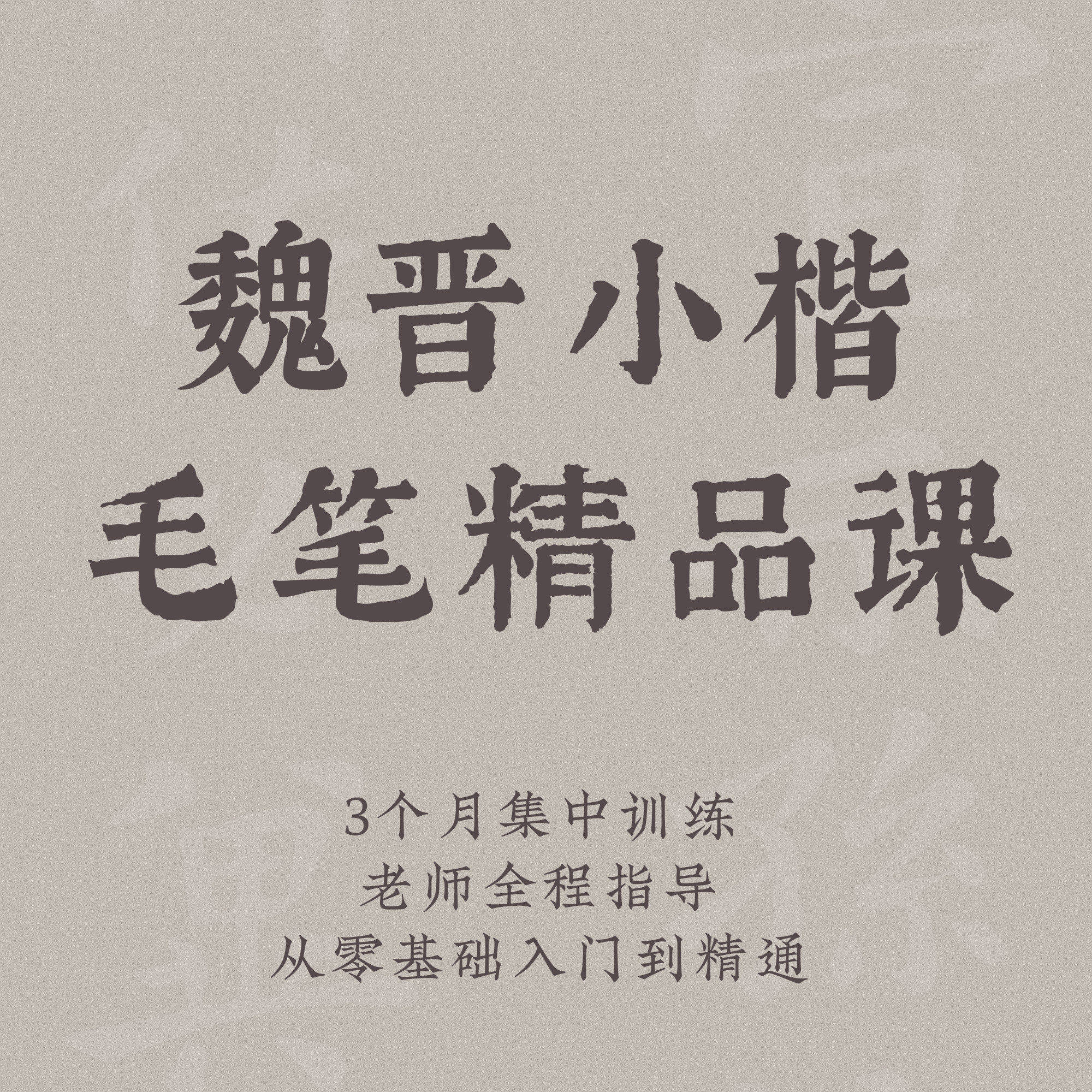 一起练字魏晋小楷宣示表视频教程成人零基础系统学习毛笔书法课程