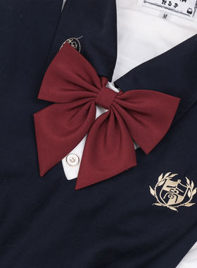 shindek 原创jk制服s羽根纯色斜角学生领结西服水手服毛衣配饰