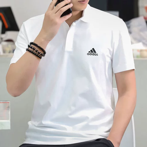 Adidas, мужская летняя футболка polo, короткий рукав, быстрое высыхание