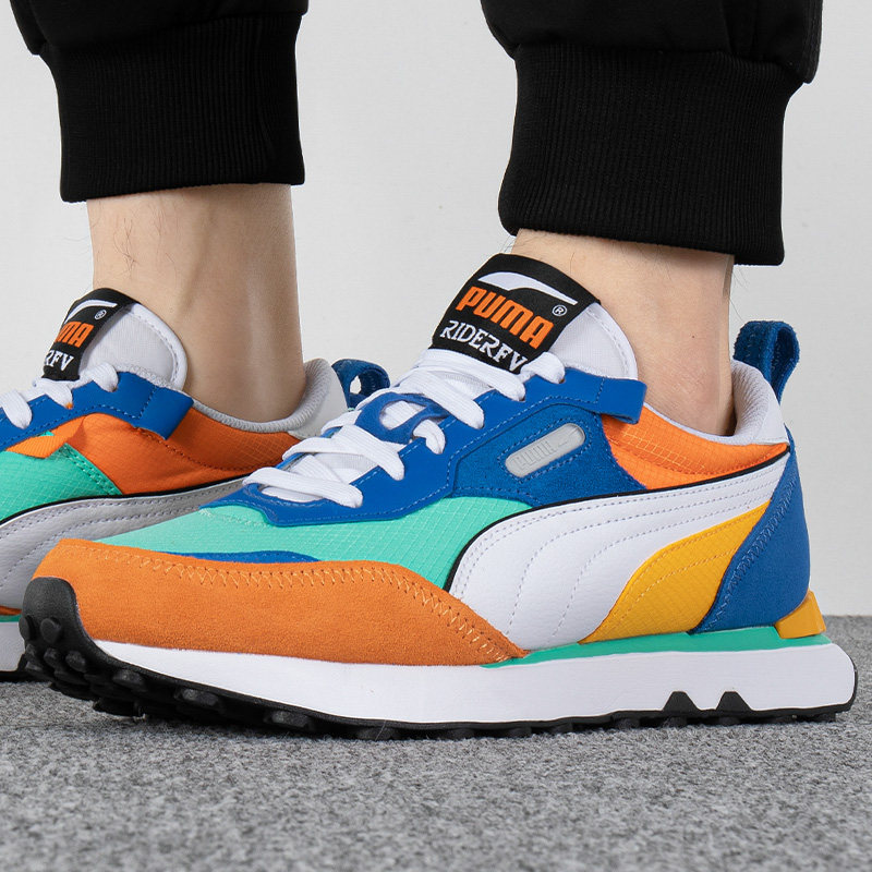 puma彪马男鞋女鞋2023新款rider fv复古低帮耐磨运动休闲鞋387672