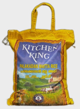Indian food kitchen king Palakadan Matta RICE india rice 5kg