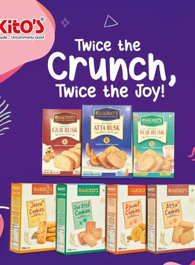 India Rusk 面包干 Atta cookies biscuits 饼干 suji rusk