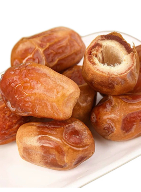 Yellow Dates 伊拉克进口黄椰枣黄金椰枣大颗粒蜜枣装散 500g
