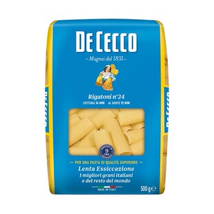 意大利 Dececo得科意大利面24粗短直纹花通型意大利面 Rigatoni