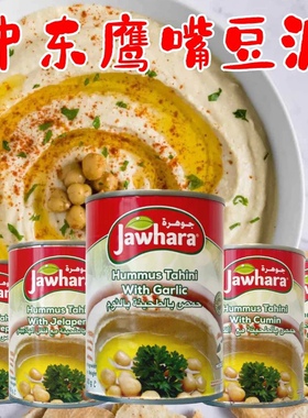 中东鹰嘴豆泥胡姆斯酱三角豆泥 Hummus With Tahina 400g Tahini