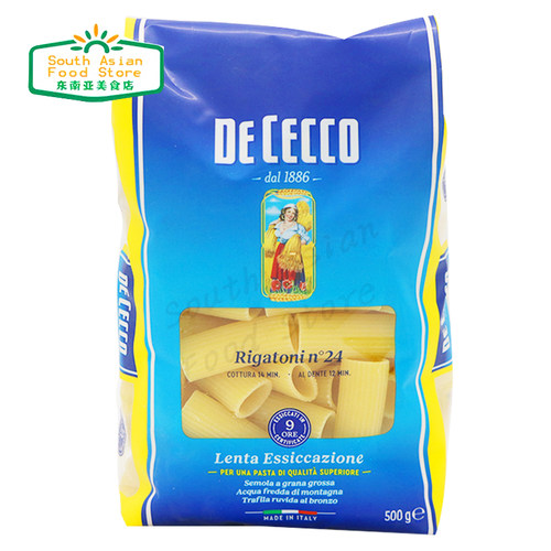 得科粗短直纹花通型意大利面