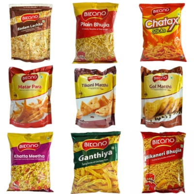 Bikano namkeen snacks印度小吃 零食 Bhujia samosa moong dal
