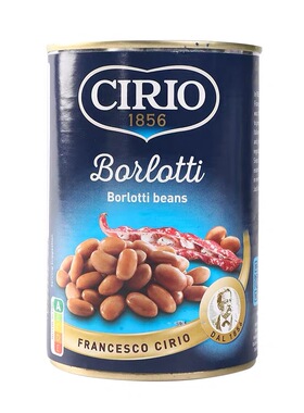 CIRIO茄意欧红豆罐头410g意大利红芸豆即食Canned Borlotti beans