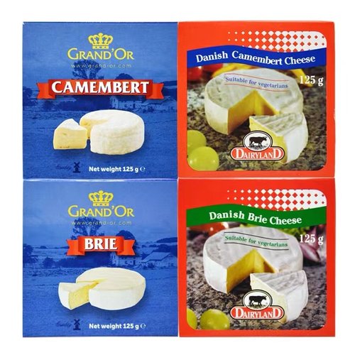 卡蒙贝尔金文必然干酪布里奶酪块 Brie cheese Camembert cheese