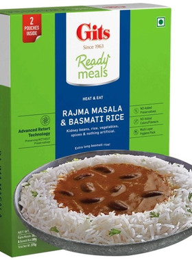 Ready meals Ready to eat Gits rajma masala & basmati rice
