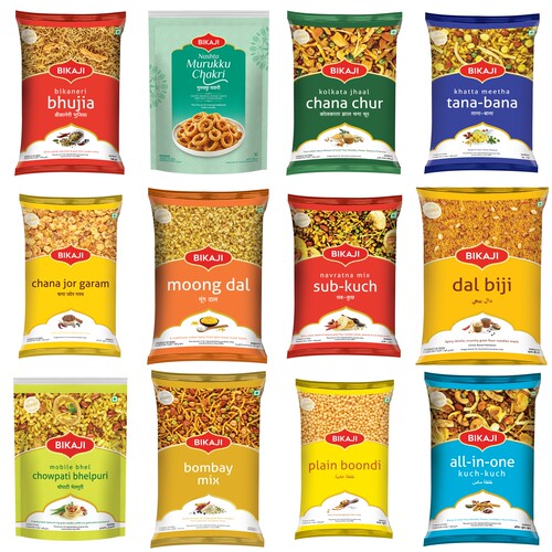 印度小吃零食小吃 Snacks All in one bhujia moong dal namkeen
