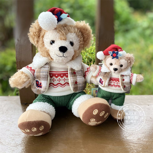 上海迪士尼乐园国内代购2023年圣诞节Duffy达菲毛绒公仔玩偶公仔