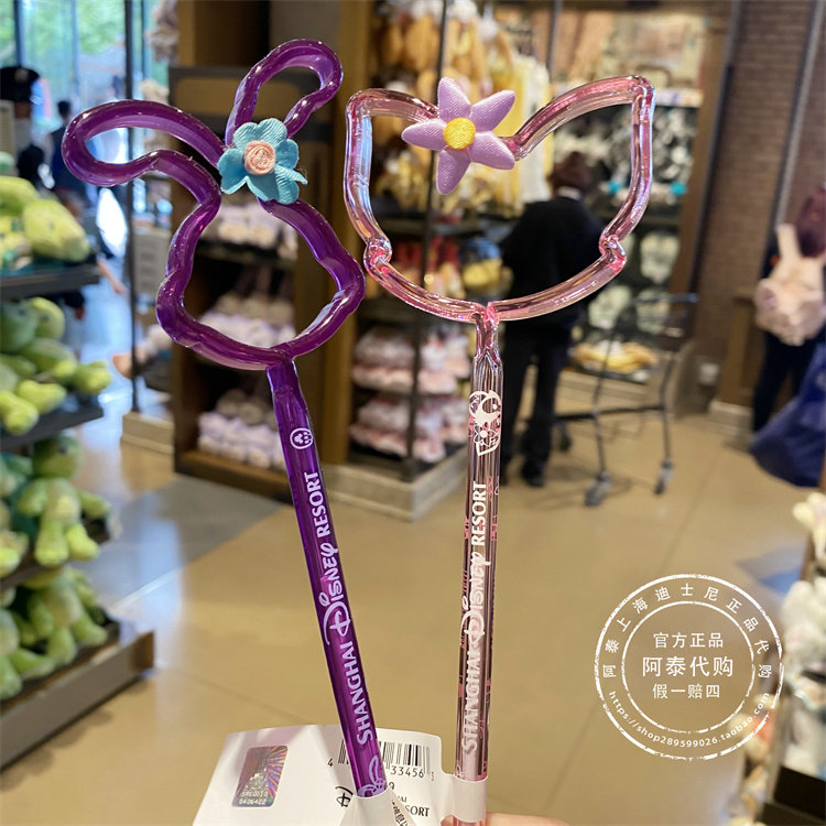 上海迪士尼国内代购达菲熊雪莉玫星黛露玲娜贝儿镂空头像圆珠笔