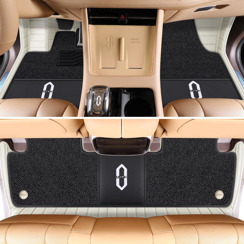 适用新问界m7脚垫24款AITO全包围华为M5汽车专用配件地毯2024全包