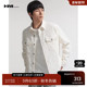 HIM汉崇 男舒适柔软灯芯绒外套2025秋季 烫花织唛工装 口袋休闲衬衫