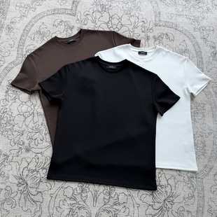 ICEUP「糯米糍」软糯抗菌莫代尔凉感圆领T恤抗皱透气正肩纯色短袖