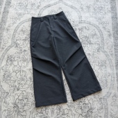 垂感A字立体裁剪风琴褶休闲长裤 ICE UP解构斜褶650G羊毛混纺西裤