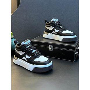 超好看巨好穿Minimalism Aquaman软底百搭高帮小白鞋男厚底内增高