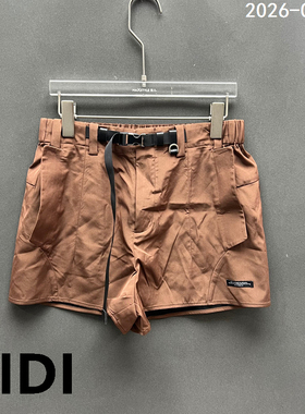 欧洲站2026春季新款PH23高腰工装短裤女腰带调节休闲裤68159