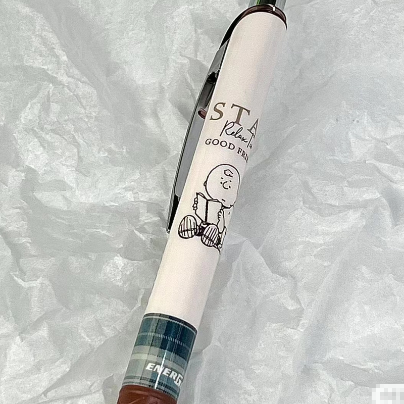 日本pentel派通bln75限定款中性笔史努比energel速干黑色0.5mm