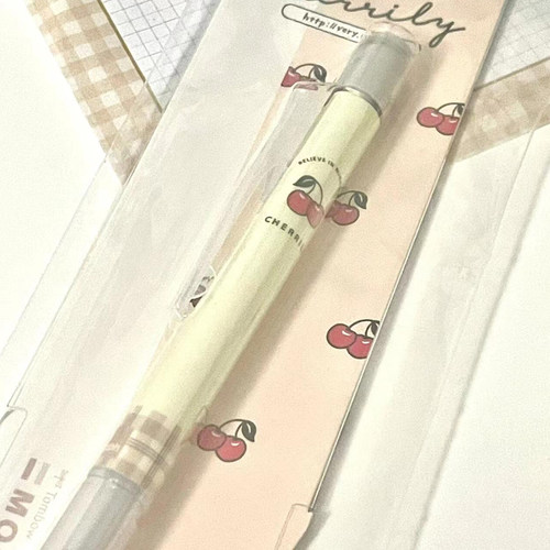 新款蜻蜓自动铅笔马卡龙樱桃限定