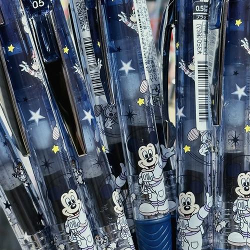 新款日本pentel派通太空米奇限定中性笔三丽鸥史努比迪士尼限量版