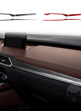 适用于16-23马自达mazdaCX-9仪表装饰条碳纤维汽车内饰改装饰配件